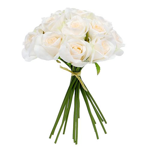 Floristik24 Rose bouquet white Ø26cm