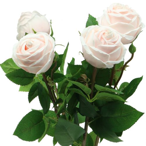 Rose bouquet soft pink 65cm 4pcs