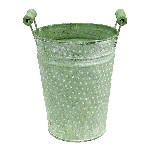 Rose pot with handles Ø14.5cm H19cm green | Floristik24.ie
