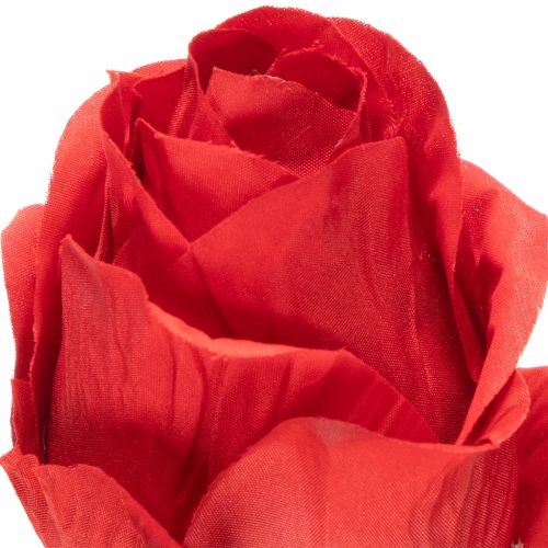 Rose branch silk flower artificial rose red 72cm 3pcs | Floristik24.ie