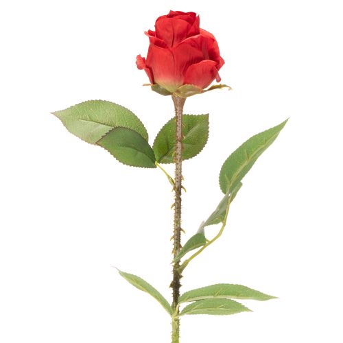 Rose branch silk flower artificial rose red 72cm 3pcs | Floristik24.ie