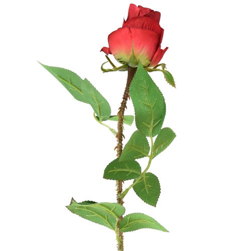 Floristik24 Rose branch silk flower artificial rose red 72cm