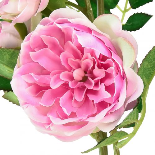 Product Rose branch silk roses artificial branch roses pink cream 79cm