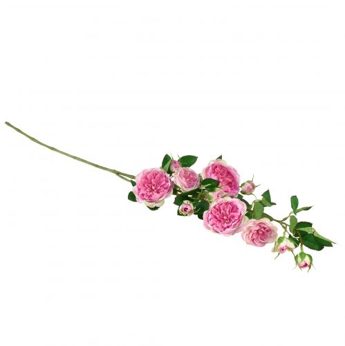 Product Rose branch silk roses artificial branch roses pink cream 79cm