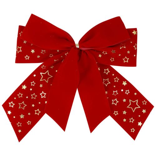 Product Red bow Christmas star deco bow outdoor 21cm