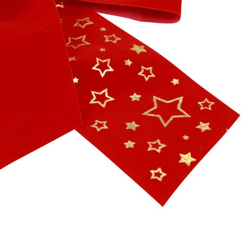 Product Red bow Christmas stars decorative bow outdoor 21cm 2pcs