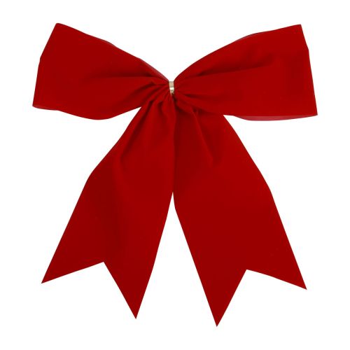 Floristik24 Red bow Christmas gift bow outdoor 21cm 2pcs