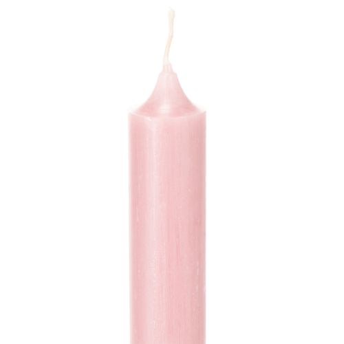 Rustic Candles Taper Candles Solid Color Pink 350/28mm 4 pcs | Floristik24.ie