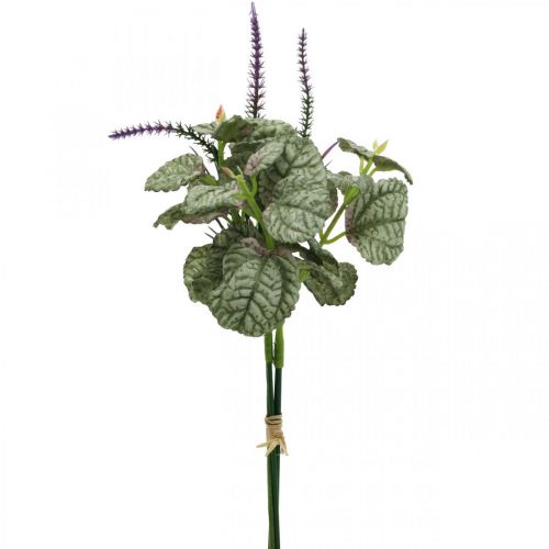 Product Artificial silk flowers, sage in bunch, sage silk flower violet L28cm 4pcs