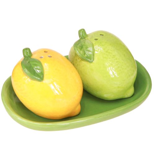 Floristik24 Salt and pepper shaker ceramic decoration lemon lime 13×8cm