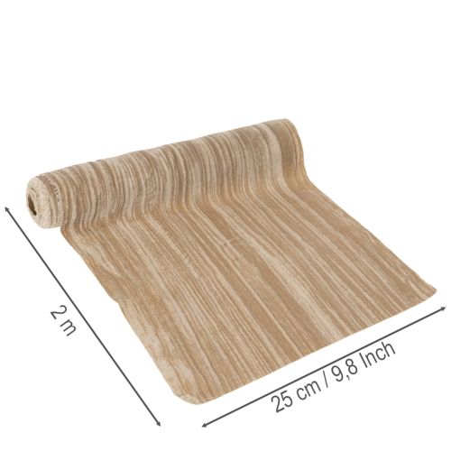 Table runner velvet ribbon crushed velvet 25cm 2m | Floristik24.ie