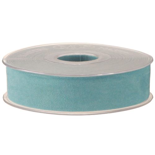 Product Velvet ribbon blue jewelry ribbon light blue 25mm 7m