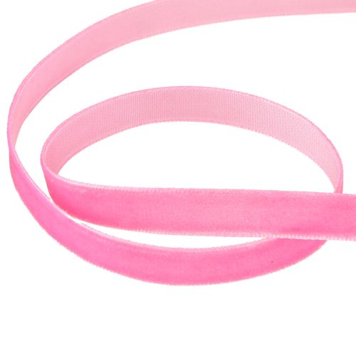 Product Velvet ribbon decorative ribbon gift ribbon velvet pink 10mm 20m