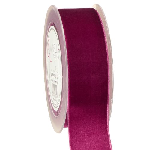 Velvet ribbon decorative ribbon velvet gift ribbon Erika 40mm 8m