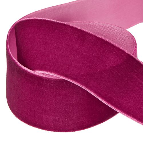 Floristik24 Velvet ribbon decorative ribbon velvet gift ribbon Erika 40mm 8m