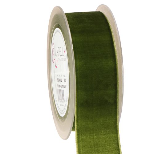 Floristik24 Velvet ribbon decorative ribbon fabric ribbon velvet dark green 40mm 8m