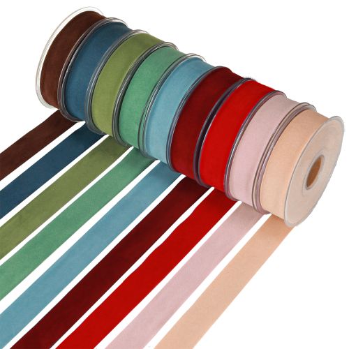 Velvet ribbon gift ribbon 25mm 7m Various colors