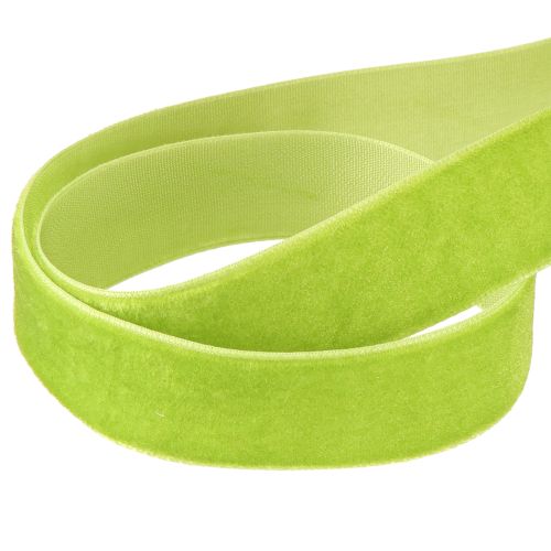 Product Velvet ribbon light green decorative ribbon velvet ribbon green 20mm 10m