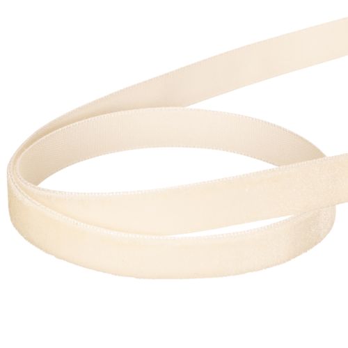 Velvet ribbon on a roll for crafting and packaging, 10mm x 20m | Floristik24.ie