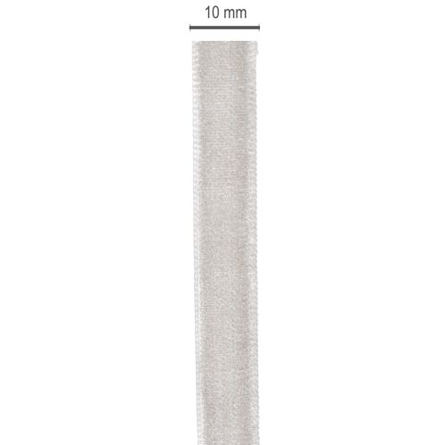 Velvet ribbon, decorative ribbon on a roll for creative decorations, 10mm wide, 20m long | Floristik24.ie