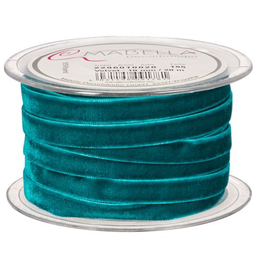 Velvet ribbon on a roll, decorative ribbon for gift wrapping, 10mm, 20m | Floristik24.ie