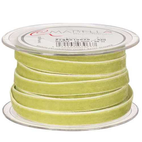 Decorative velvet ribbon for floristry and creative projects, 10mm x 20m | Floristik24.ie