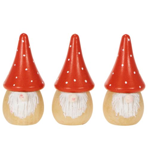 Mini Gnome Figurine Fly Agaric Table Decoration 10cm 6pcs | Floristik24.ie