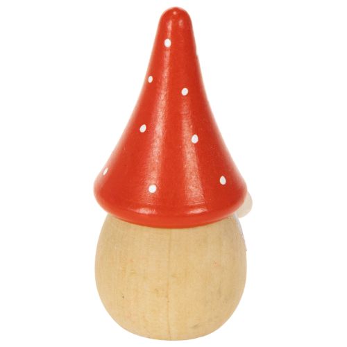 Mini Gnome Figurine Fly Agaric Table Decoration 10cm 6pcs | Floristik24.ie
