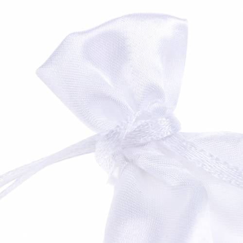 Satin bag white 6.5 × 10cm 10pcs