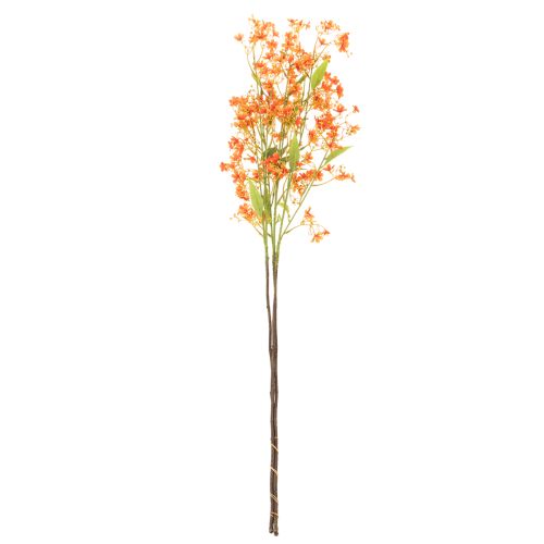 Artificial flower orchid branch orange filigree room decoration 110cm 3pcs | Floristik24.ie