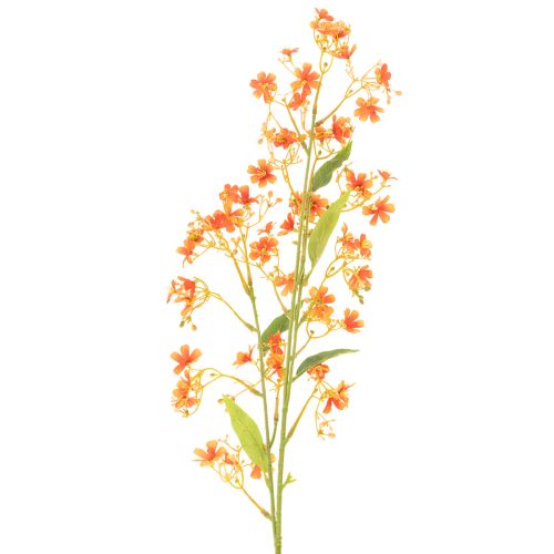 Artificial flower orchid branch orange filigree room decoration 110cm 3pcs | Floristik24.ie