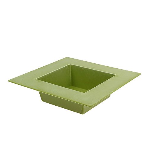 Square bowl light green 20cm x 20cm, 1p