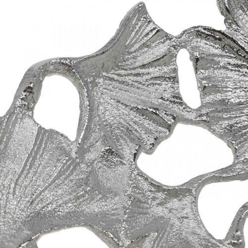 Product Decorative bowl silver Gingko bowl metal Ø43cm H11cm
