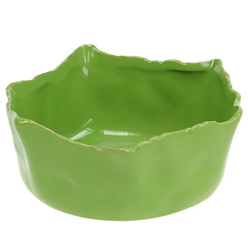 Floristik24 Ceramic bowl green Ø17cm H7cm