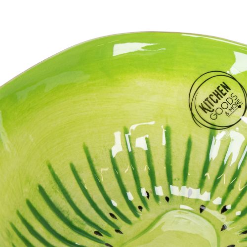 Product Ceramic serving bowl, Kiwi design. Ideal for stylish dining tables and buffets. 15cm