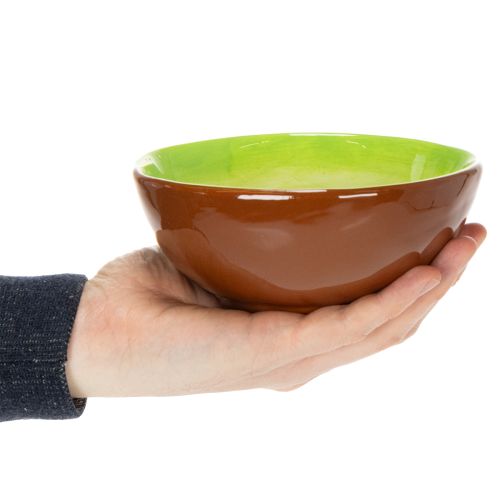Product Ceramic serving bowl, Kiwi design. Ideal for stylish dining tables and buffets. 15cm