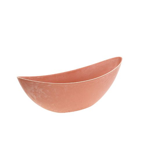 Plastic bowl light orange 39cm x 13cm H13cm, 1p