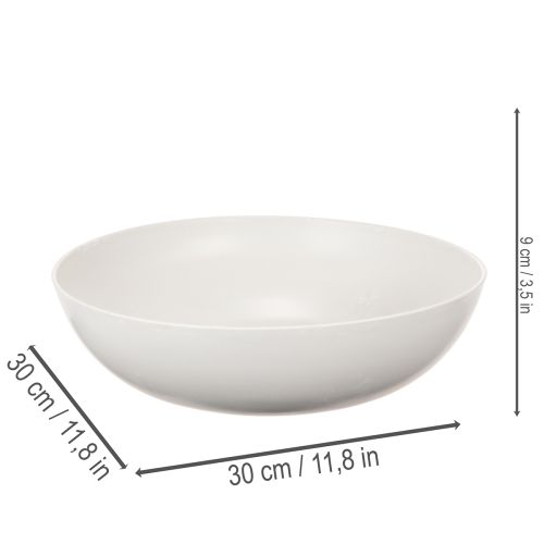 Large round bowl, versatile decorative bowl, 30cm | Floristik24.ie