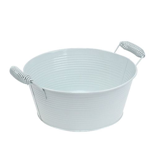 Floristik24 Bowl white round Ø22cm H9.5cm