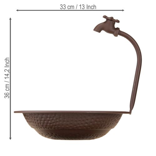 Floristik24 Planting bowl, ideal eye-catcher for outdoor areas, with tap design element, 36cm