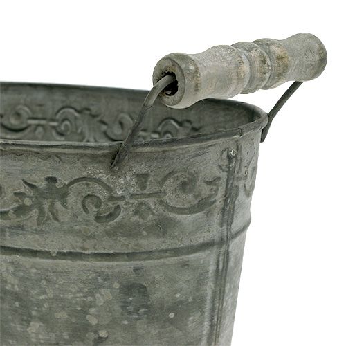 Floristik24 Zinc oval bowl 25cm x 13.5cm H10.5cm