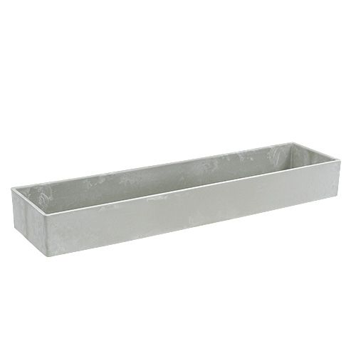 Bowl square gray 41.5cm x 10.5cm H5cm
