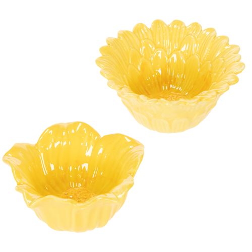 Floristik24 Decorative ceramic flower bowl for home decor and gift ideas, 13cm, 2 pieces