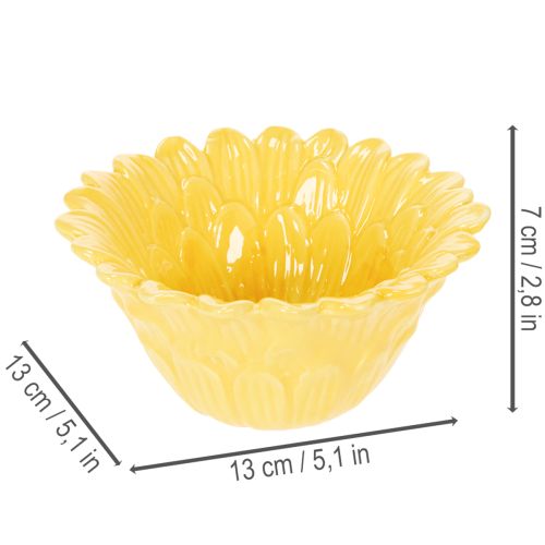 Product Decorative ceramic flower bowl for home decor and gift ideas, 13cm, 2 pieces