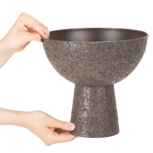 Round planter on a stand, modern plant pot, 25cm | Floristik24.ie