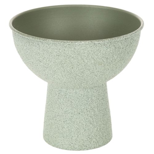 Modern round planter on a high base, 18cm
