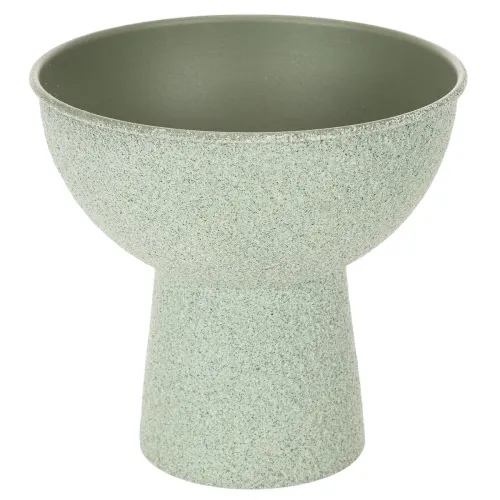Modern round planter on a high base, 18cm