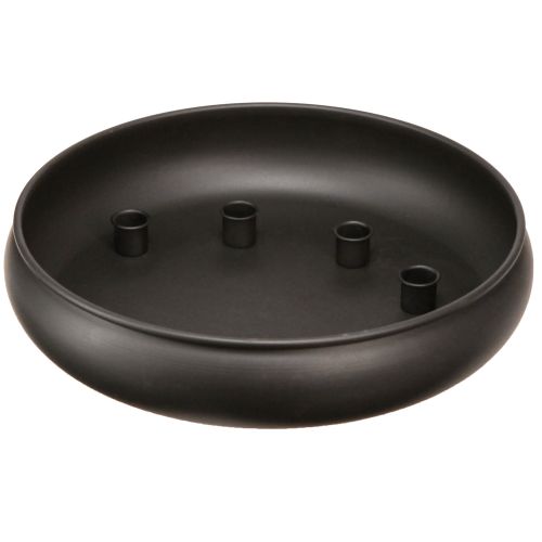Product Bowl with Candle Holder Magnet Black Ø33cm H7.5cm