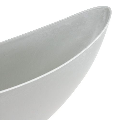 Product Bowl oval gray 39cm x 13cm H13cm, 1p