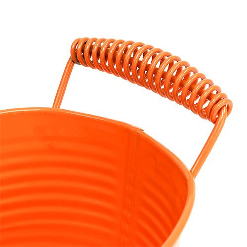 Floristik24 Bowl oval orange 20cm x 12cm H9cm